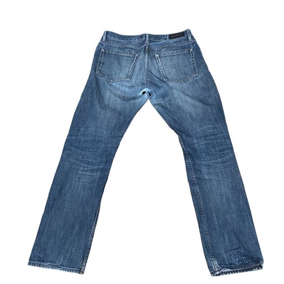 VINTAGE Burberry Jeans Size 34 Blue RIPPED CROTCH - Picture 2 of 10